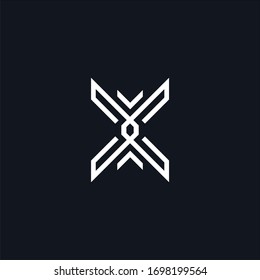 Letter X / initial X logo design abstract  icon vector template download