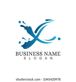 Letter X Initial Logo Template Design