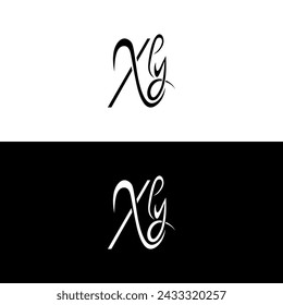 letter  X L Y  creative logo design 