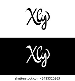 letter  X L Y  creative logo design 