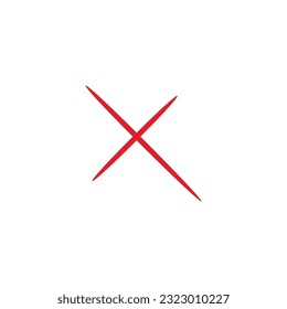 Letter X line geometric symbol simple logo vector