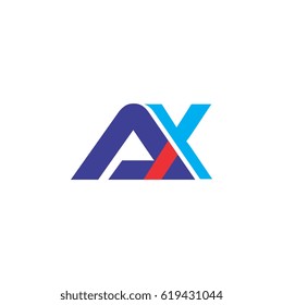 letter a and x logo