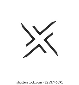 letter x logo, abstract x icon, Huruf X vektor Logo Template Design