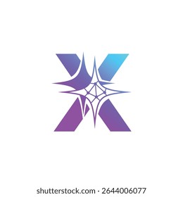 Letter X logo, X logo, AI logo set, modern and minimal design, tech-inspired, colorful icons and symbols, suitable for artificial intelligence, innovation, branding, startups, and digital identity.