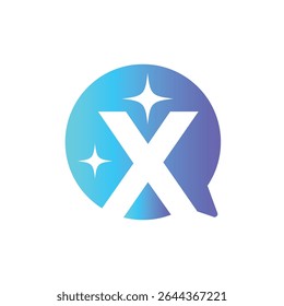 Letter X logo, X logo, AI logo set, modern and minimal design, tech-inspired, colorful icons and symbols, suitable for artificial intelligence, innovation, branding, startups, and digital identity.