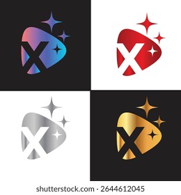 Letter X logo, X logo, AI logo set, modern and minimal design, tech-inspired, colorful icons and symbols, suitable for artificial intelligence, innovation, branding, startups, and digital identity.