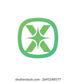 Letter X logo, X logo, AI logo set, modern and minimal design, tech-inspired, colorful icons and symbols, suitable for artificial intelligence, innovation, branding, startups, and digital identity.