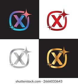 Logotipo de la letra X, logotipo de la letra X, sistema del logotipo de la IA, diseño moderno y mínimo, iconos y símbolos coloridos inspirados en la tecnología, convenientes para la inteligencia artificial, la innovación, la marca, las startups, y la identidad digital.
