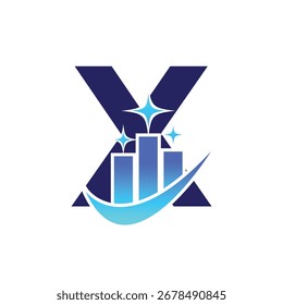 Logotipo de la letra X, logotipo de la X, sistema del logotipo de la IA, diseño moderno y mínimo, iconos y símbolos coloridos inspirados en la tecnología, convenientes para la inteligencia artificial, la innovación, la marca, las startups, y la identidad digital