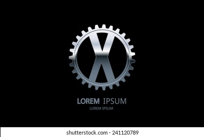 Letter X logo. Alphabet logotype vector design.