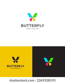 Letter X Logo Butterfly Logo abstract geometric design vector template. Letter X Logotype icon Digital Technology style.