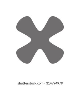 Letter X Logo Concept Icon. Vector