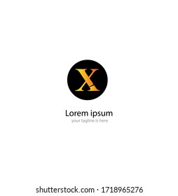 concepto de logotipo de letra x con fondo blanco