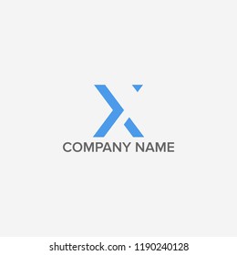 Letter X logo design