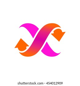 Letter X Logo Design.