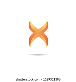 letter x logo design. abstract logo design concept with gradient effect