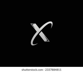 Icono de plantilla de elementos vectores de signos abstractos del logotipo de la letra X.