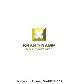 letra x logotipo design para a identidade da marca ou empresa com ilustração vetorial criativa