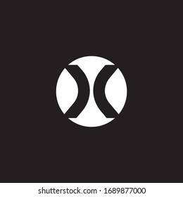 Letter X logo design concept negative space style. Abstract sign constructed from check marks. Vector elements template icon. White color