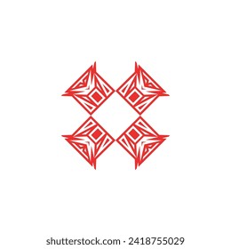 Plantilla de diseño de logotipo de carta x vector