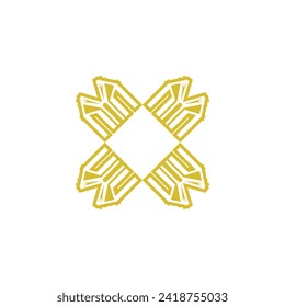 Letter x logo design concept template vector