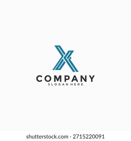 conceito de design do logotipo da letra x