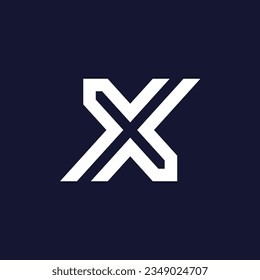 Letter X logo design icon element vector idea for business or initial