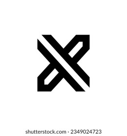 Icono de diseño de logotipo de carta X elemento vectorial idea para negocios o inicial