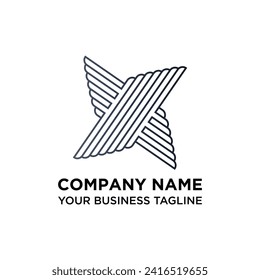 Letter X logo design. X logo mark