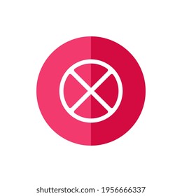 Letter X logo design, No stopping icon, cancel or delete symbol, cross sign vector