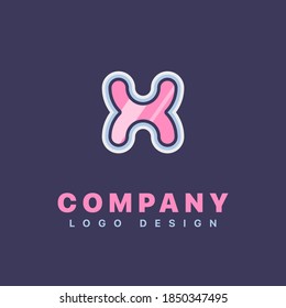 Design-Vorlage des Letter X-Logos. Firmenlogo-Symbol