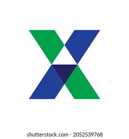 Letter X logo design template