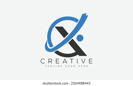 Letter X logo design template vector illustration.