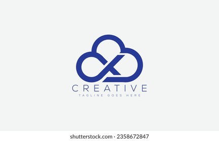 Letter X logo design template vector illustration.