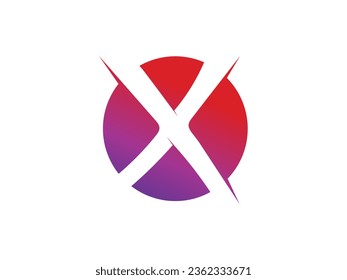 Letter X Logo Design Template Illustration.