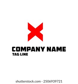 Elementos de Plantilla de diseño de logotipo de letra X