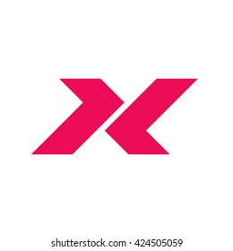 Letter X logo design template.