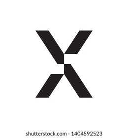 Letter X logo design vector