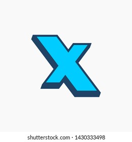Letter X Logo Design Vector Illustration