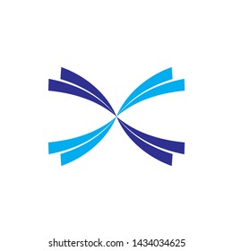 Letter X logo design vector