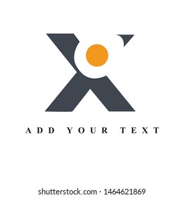 letter x logo design & vector art