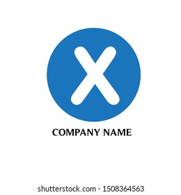 letter X logo design vector icon template