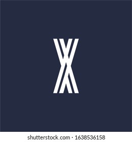 letter X logo design vector icon template