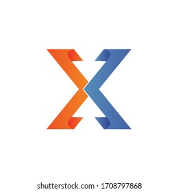 
Letter x logo design vector