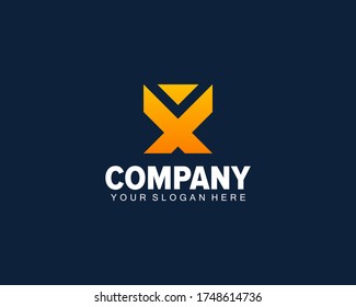 Buchstabe x Logo-Design-Vektorgrafik. kreatives Design-Konzept für Immobilien x Brief-Business-Logo. 