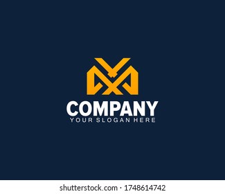 letter x logo design vector. creative real estate x letter business logo design concept. 