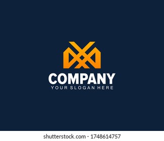vector de diseño de logotipo de letra x. concepto de diseño de logotipo de negocios de letras x letras de propiedades creativas. 