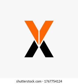 Buchstabe x Logo-Design Vektorgrafik-Moderne