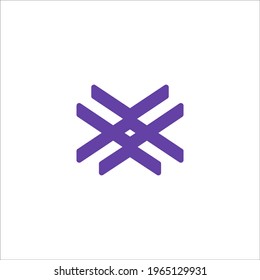 letter X logo design vector sign