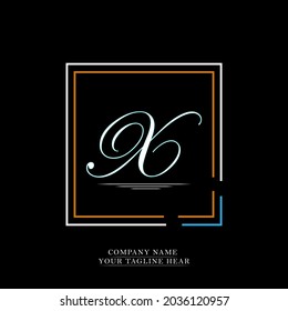 Letter X Logo Design Vector.